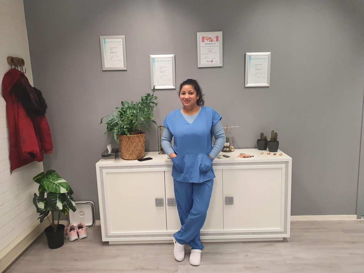 Ik voor de pedicure kast pedicure Nalva