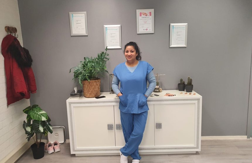 Ik voor de pedicure kast pedicure Nalva